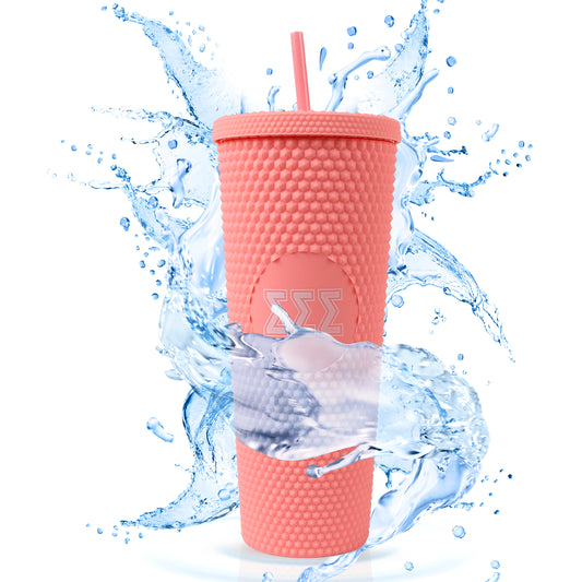 Alpha Delta Pi Studded Tumbler