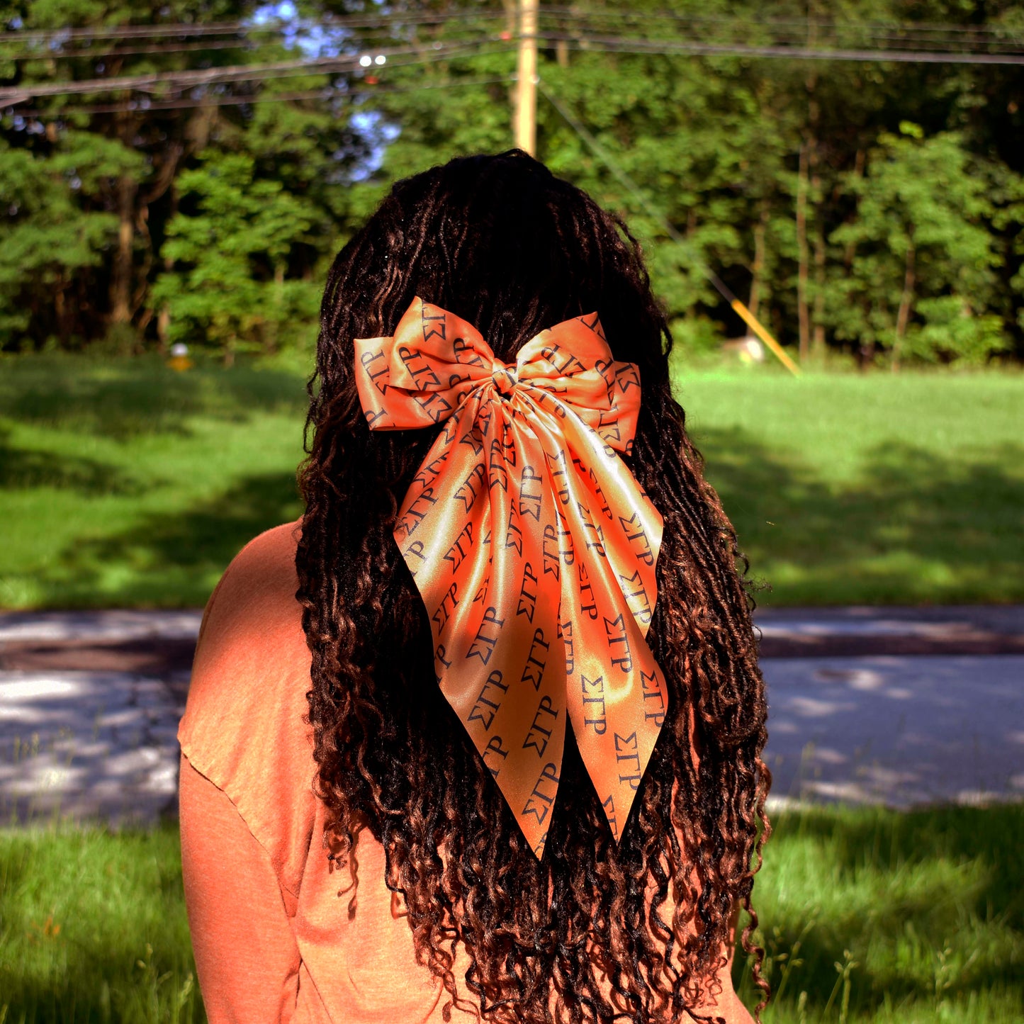 Sigma Gamma Rho Greek Letters Hair Bow