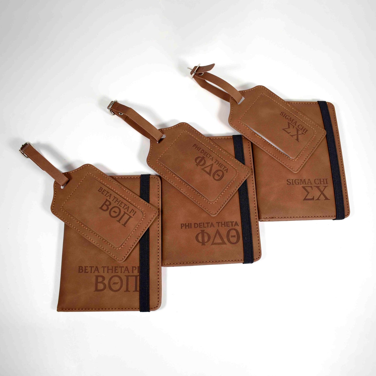Phi Delta Theta Passport Holder & Luggage Tag Travel Gift Set