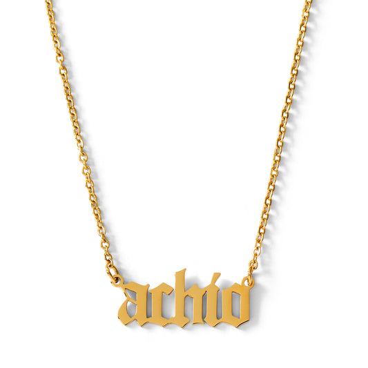 Alpha Chi Omega Old English Style Sorority Necklace