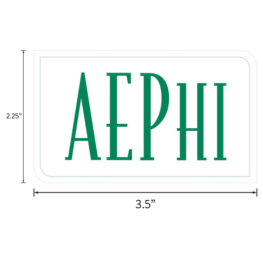 Alpha Epsilon Phi Sorority Sticker Sheet- Brand Focus