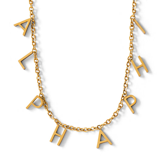 Alpha Phi Name Necklace