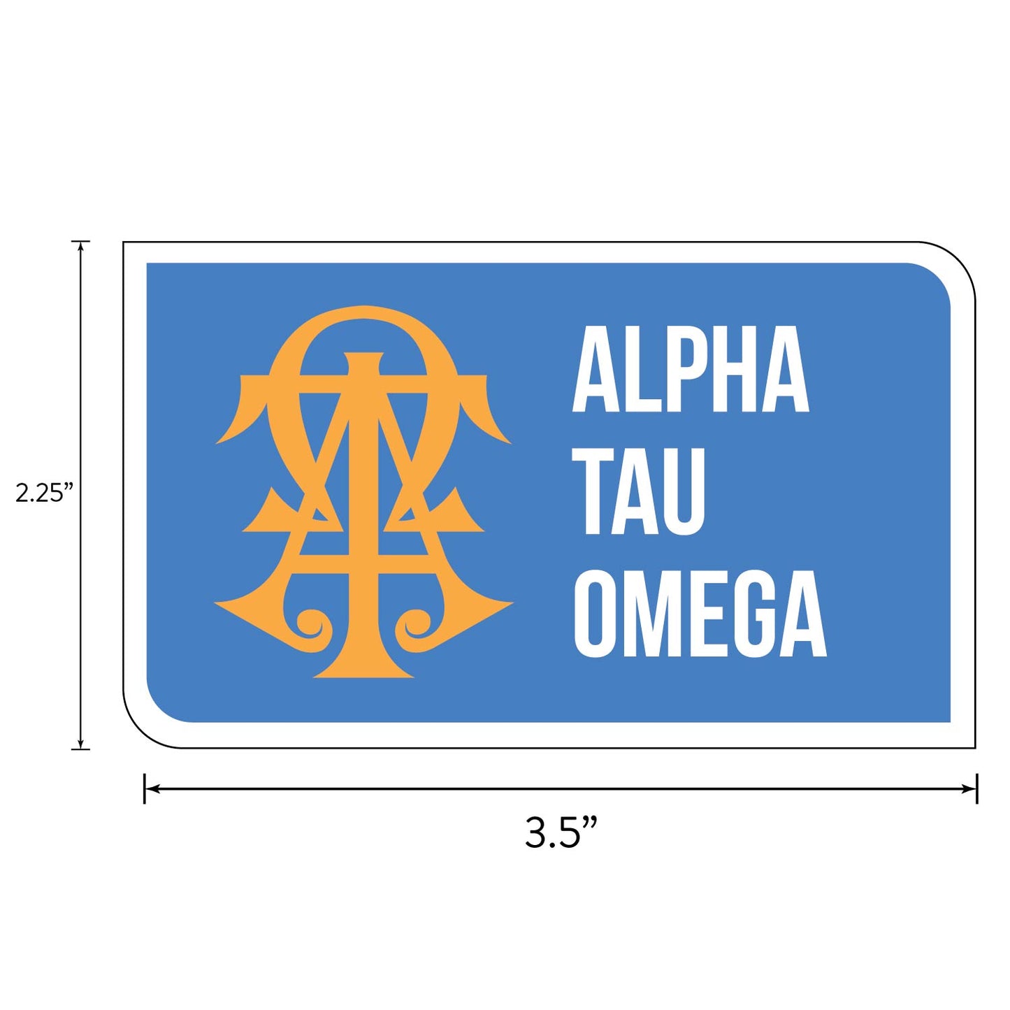 Alpha Tau Omega Fraternity Sticker Sheet- Brand Focus