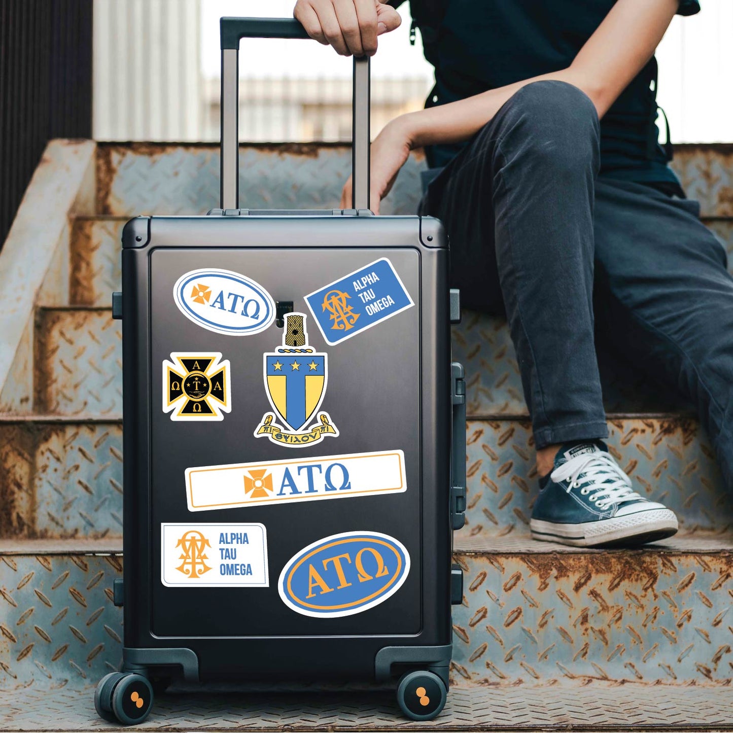 Alpha Tau Omega Fraternity Sticker Sheet- Brand Focus
