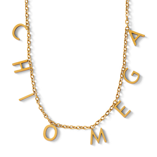 Chi Omega Name Necklace