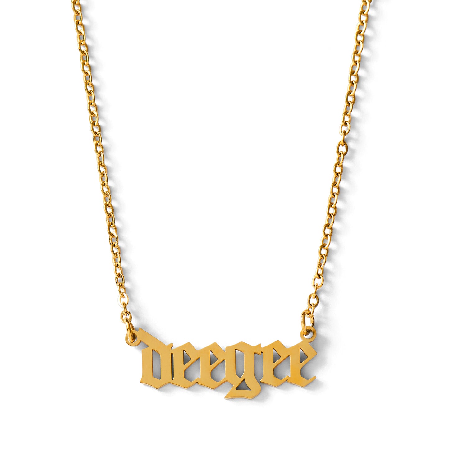 Delta Gamma Old English Style Sorority Necklace