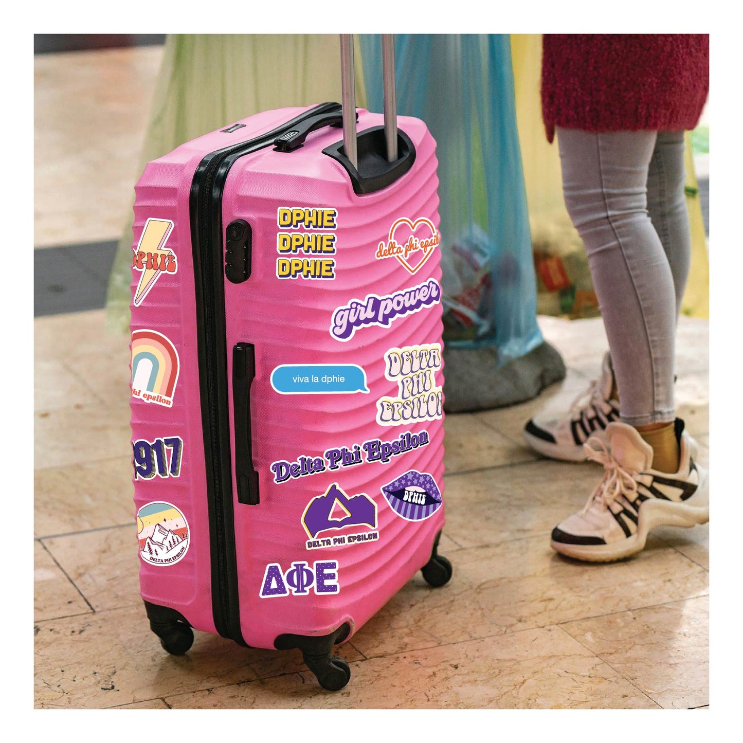 Delta Phi Epsilon Girl Power Sticker Sheet