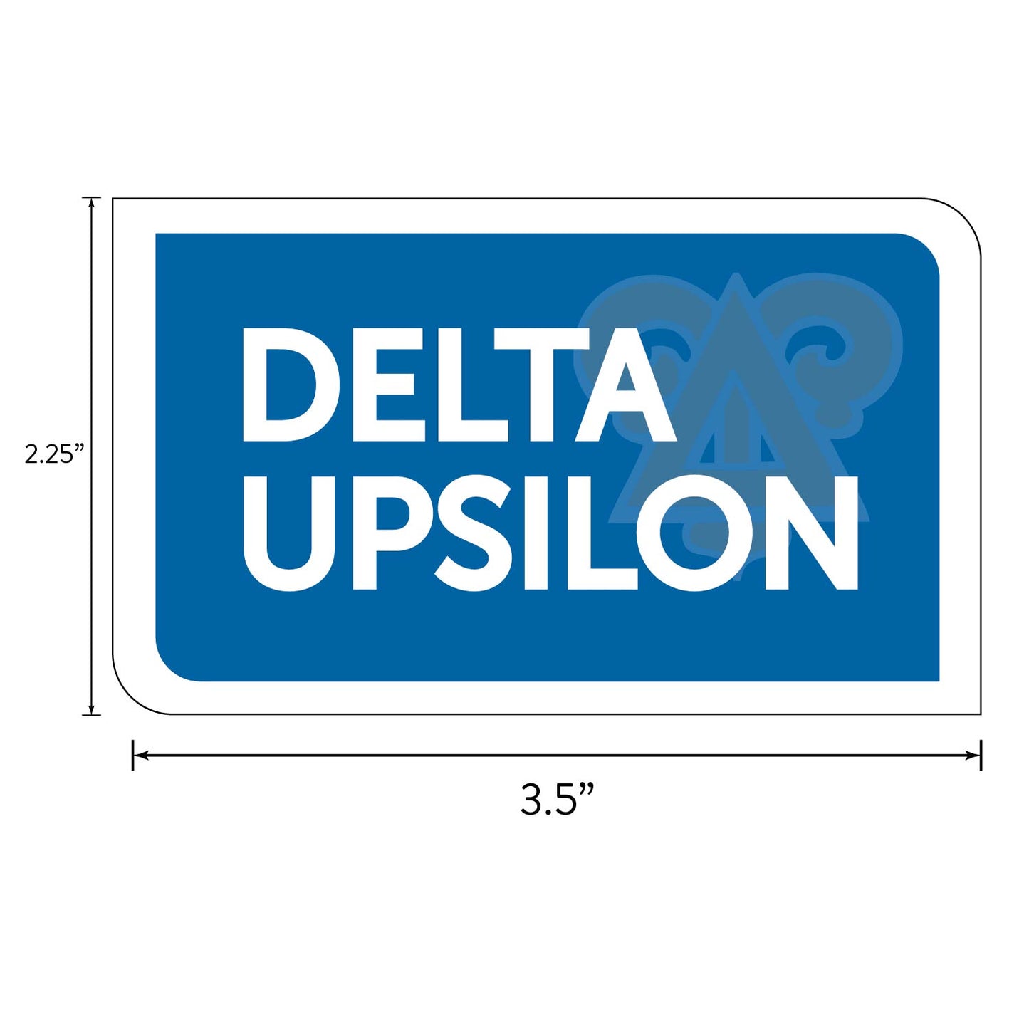 Delta Upsilon Fraternity Sticker Sheet- Brand Focus