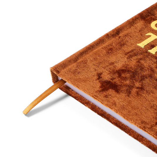 Kappa Alpha Theta Velvet Notebook with Gold Foil Imprint