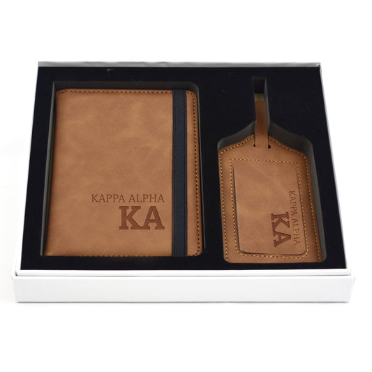 Kappa Alpha Passport Holder & Luggage Tag Travel Gift Set