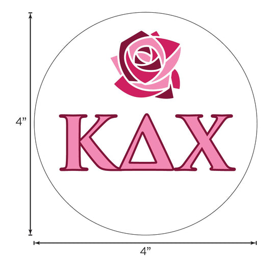 Kappa Delta Chi Sorority Car Decal Sticker- Full Color Circle Logo