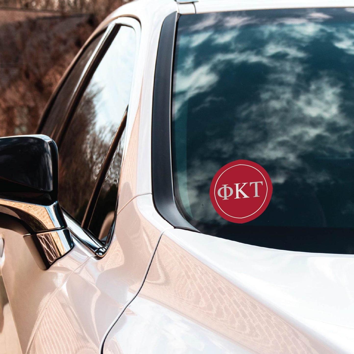 Phi Kappa Tau Fraternity Car Decal Sticker- Full Color Circle Logo