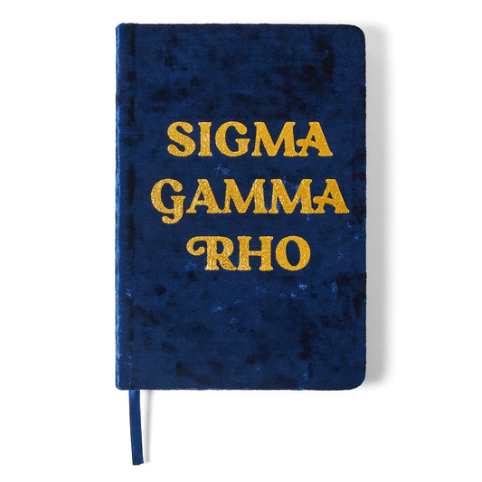 Sigma Gamma Rho Notebook with Gold Foil Imprint
