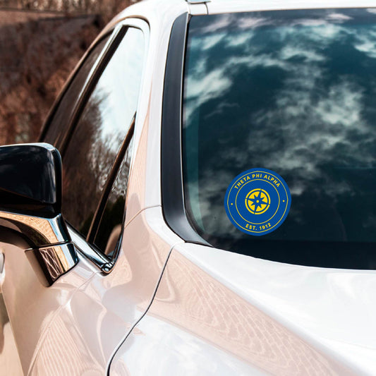 Theta Phi Alpha Sorority Car Decal Sticker- Full Color Circle Logo