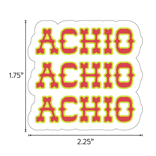 Alpha Chi Omega Sticker Sheet - Western Disco Design