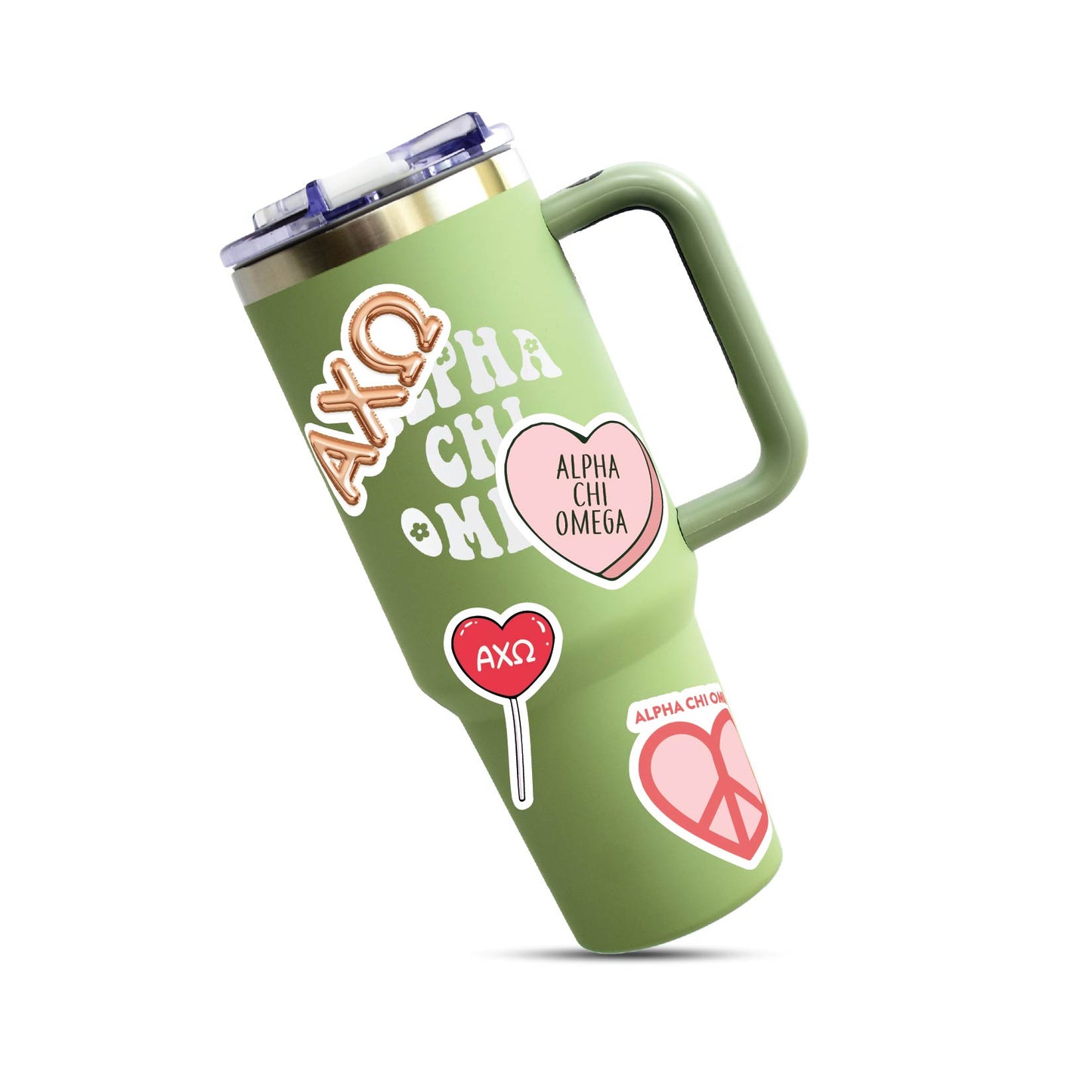 Alpha Chi Omega - Sticker Sheet- Love Theme