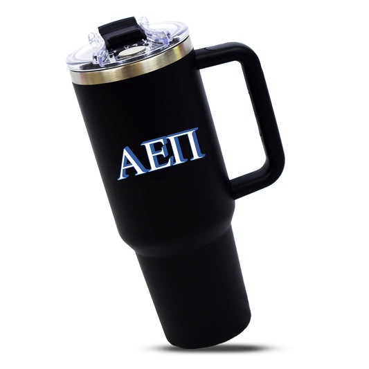 Alpha Epsilon Pi Fraternity 40oz Stainless Steel Tumbler with Handle