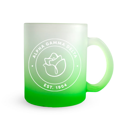 Alpha Gamma Delta Mug - Ombre Glass
