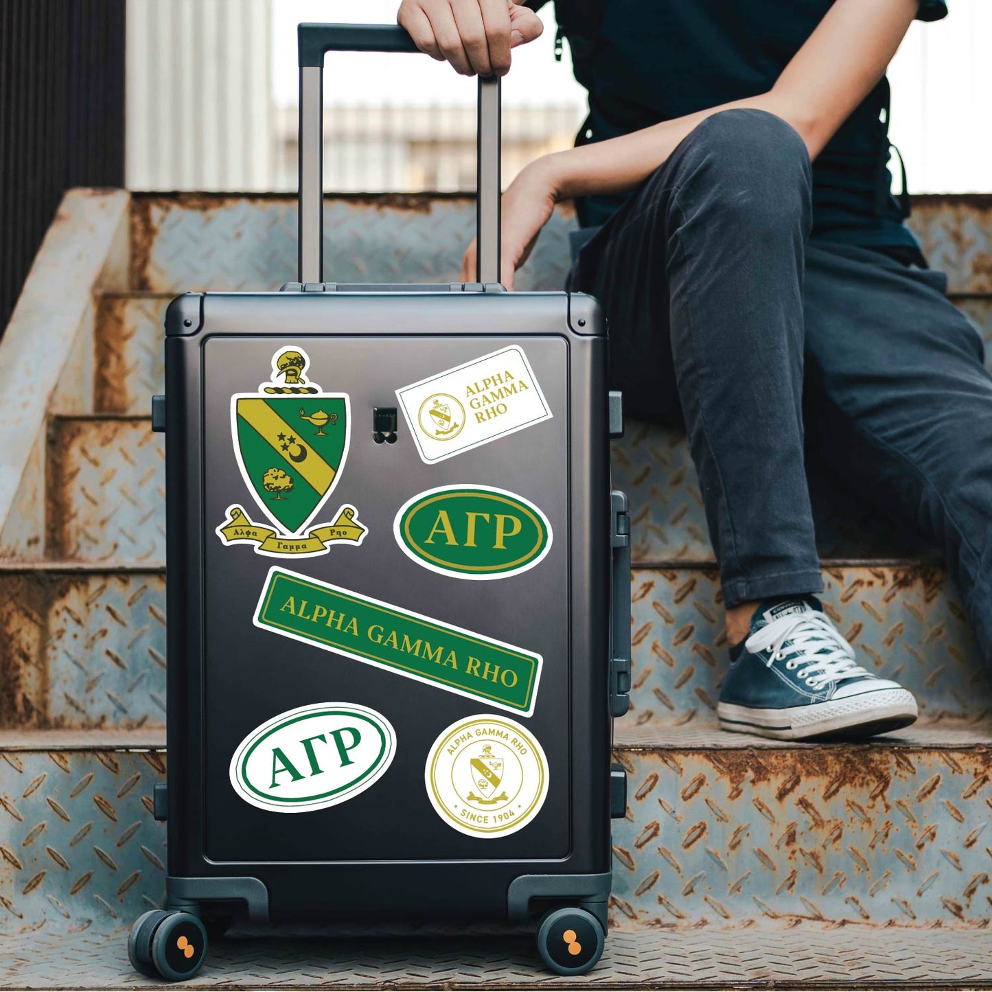 Alpha Gamma Rho Fraternity Sticker Sheet- Brand Focus