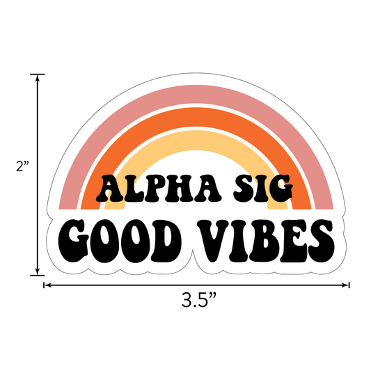 Alpha Sigma Alpha <br> Retro Sticker Sheet