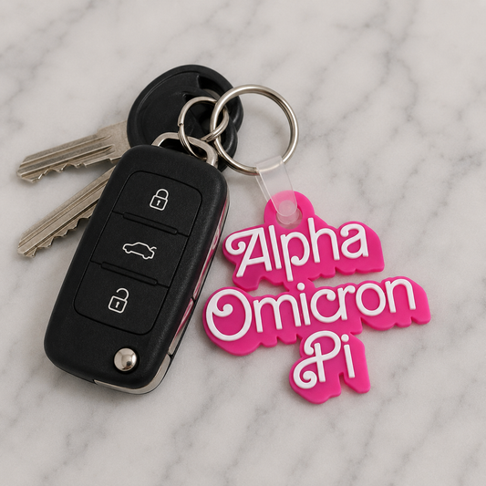 Alpha Omicron Pi Retro Dolly Keychain