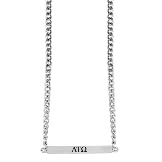 Alpha Tau Omega Fraternity Necklace- Greek Letters Pendant