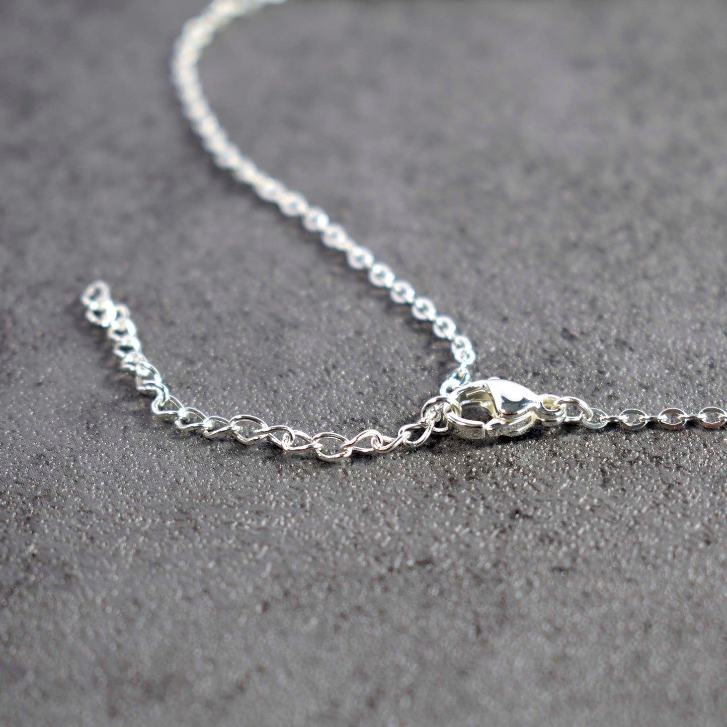 Mu Sigma Upsilon Silver Greek Letters Necklace