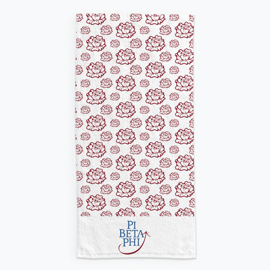 Pi Beta Phi Beach Towel- Lightweight Brand Design