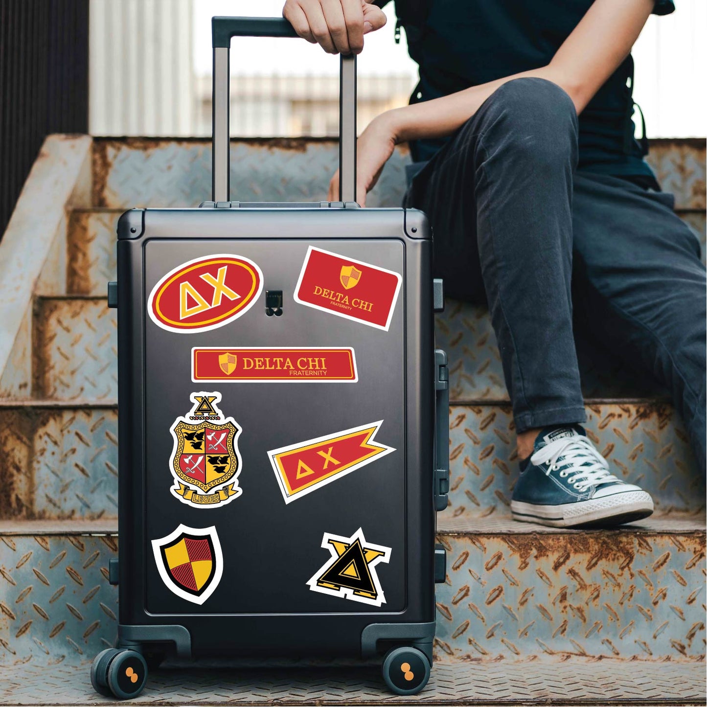 Delta Chi Fraternity Sticker Sheet- Brand Focus