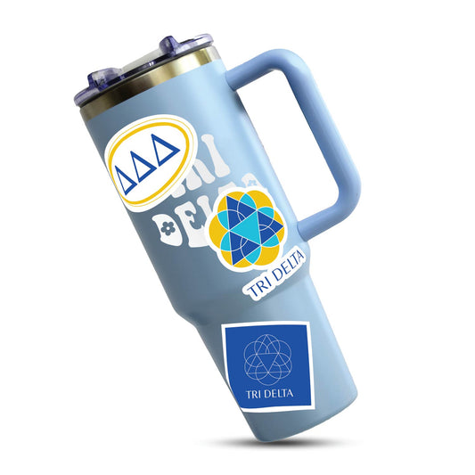 Tri Delta Sorority Brand Focus Sticker Sheet