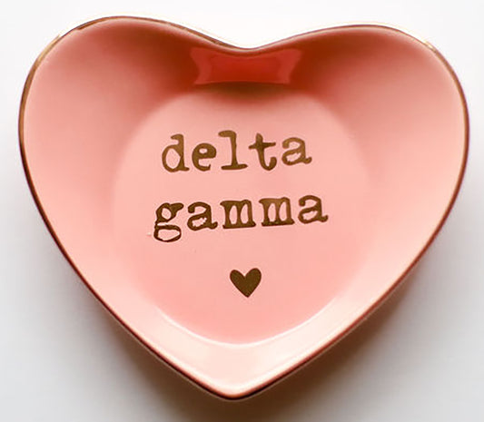 Delta Gamma Ceramic Ring Dish