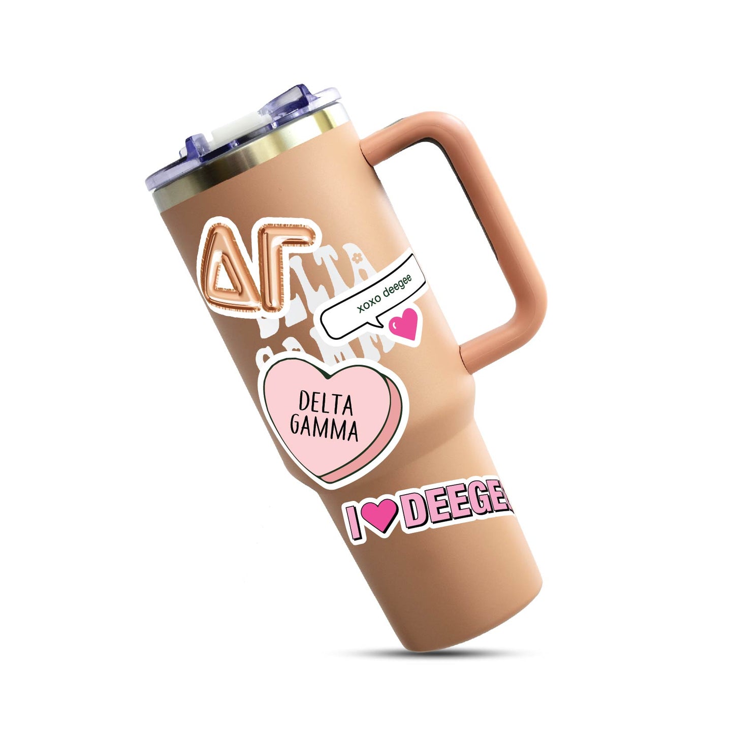 Delta Gamma- Sticker Sheet- Love Theme