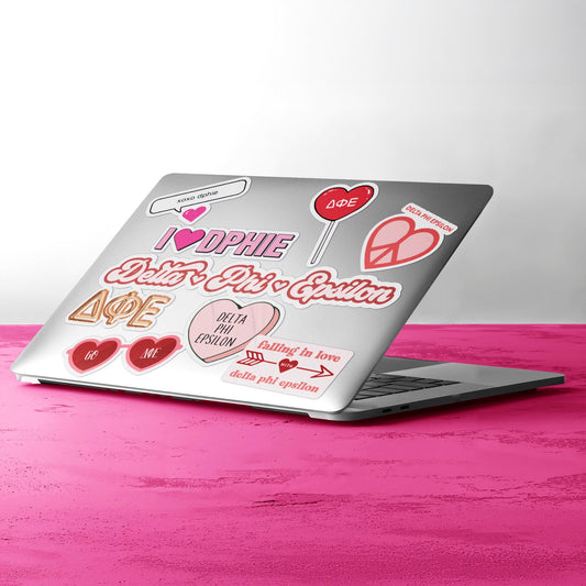 Delta Phi Epsilon- Sticker Sheet- Love Theme