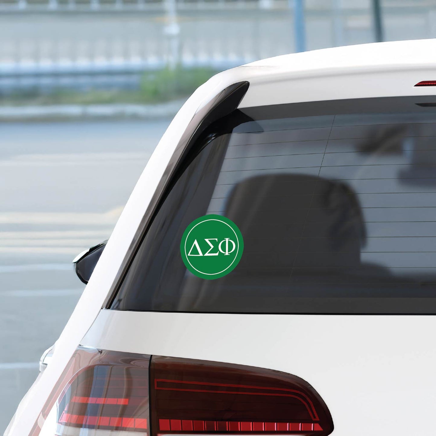 Delta Sigma Phi Fraternity Car Decal Sticker- Full Color Circle Logo