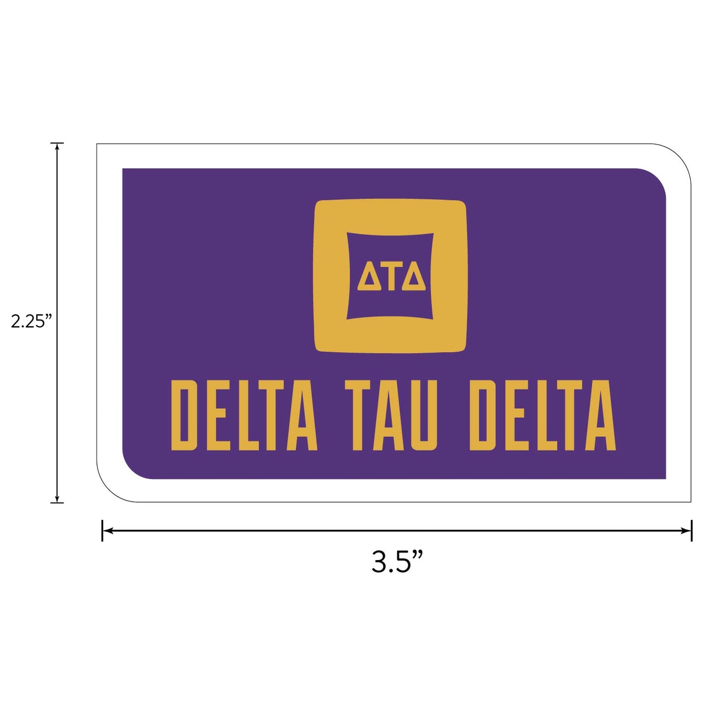 Delta Tau Delta Fraternity Sticker Sheet- Brand Focus