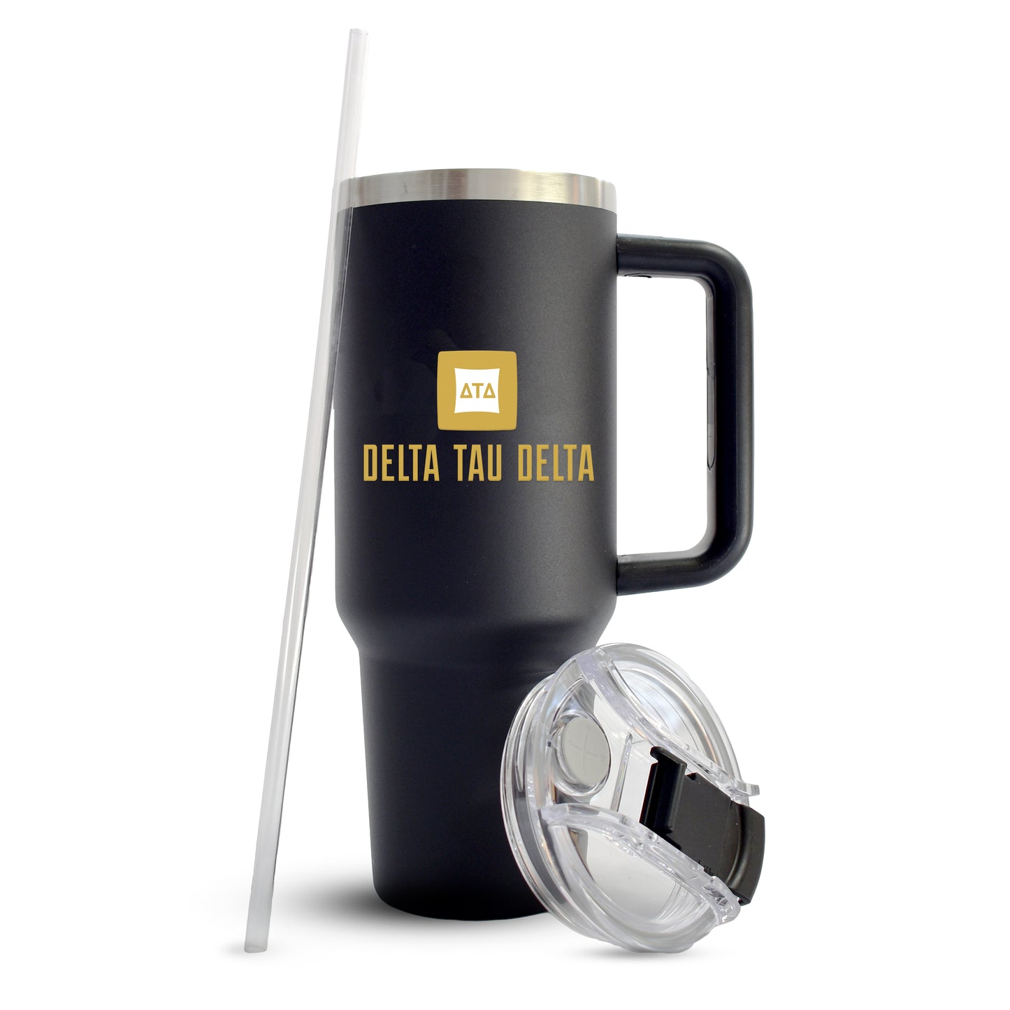 Delta Tau Delta Fraternity 40oz Stainless Steel Tumbler with Handle