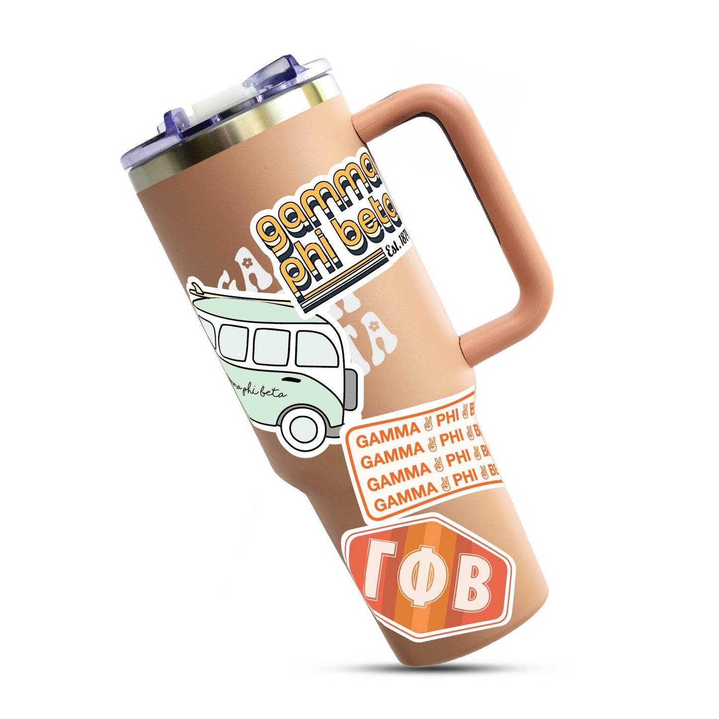 Gamma Phi Beta <br> Retro Sticker Sheet