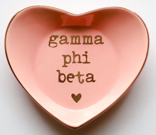 Gamma Phi Beta Ceramic Ring Dish