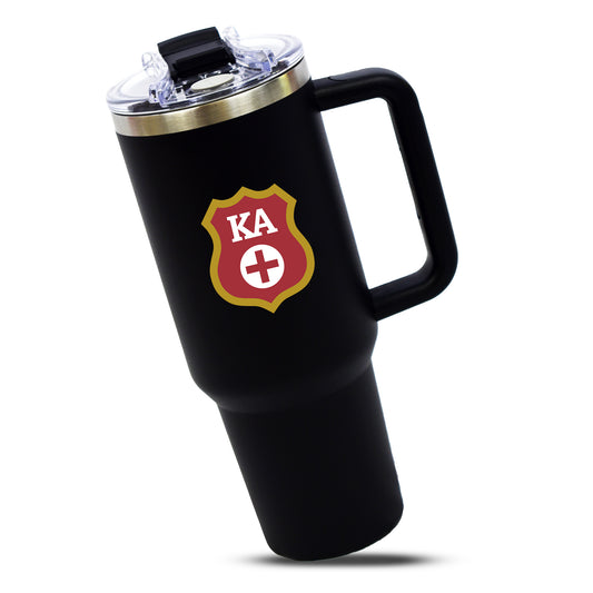 Kappa Alpha Fraternity 40oz Stainless Steel Tumbler with Handle