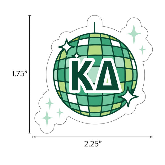 Kappa Delta Sticker Sheet - Western Disco Design