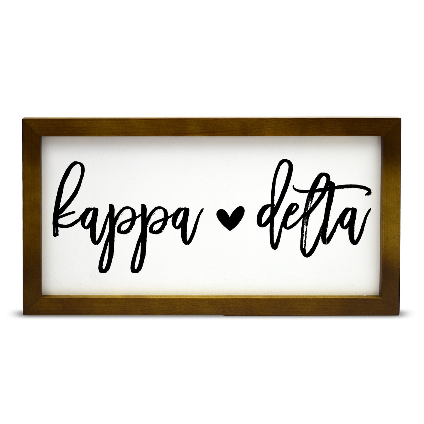 Kappa Delta Script Wooden Sign