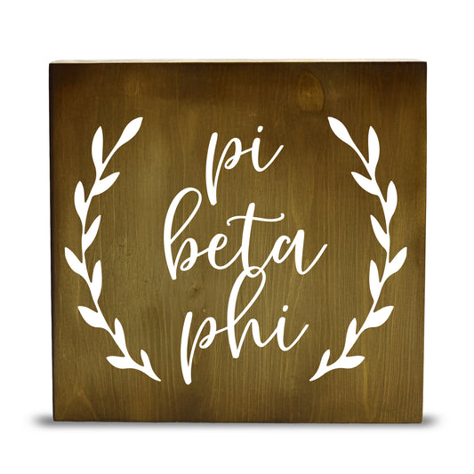 Pi Beta Phi Wooden Wall Art