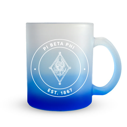 Pi Beta Phi Mug - Ombre Glass