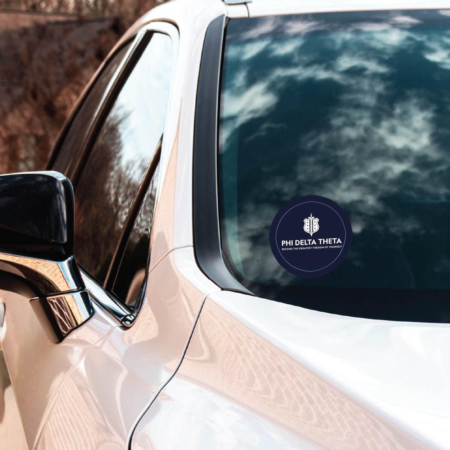 Phi Delta Theta Fraternity Car Decal Sticker- Full Color Circle Logo