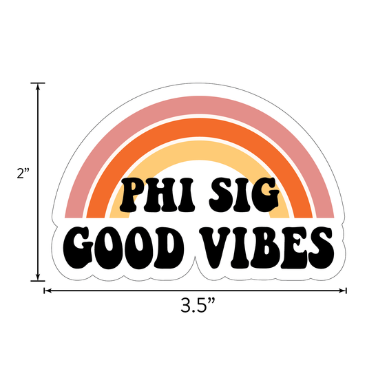 Phi Sigma Sigma <br> Retro Sticker Sheet