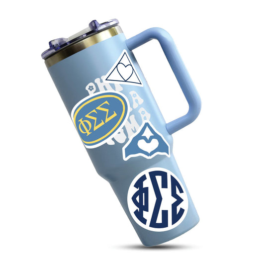Phi Sigma Sigma Sorority Brand Focus Sticker Sheet