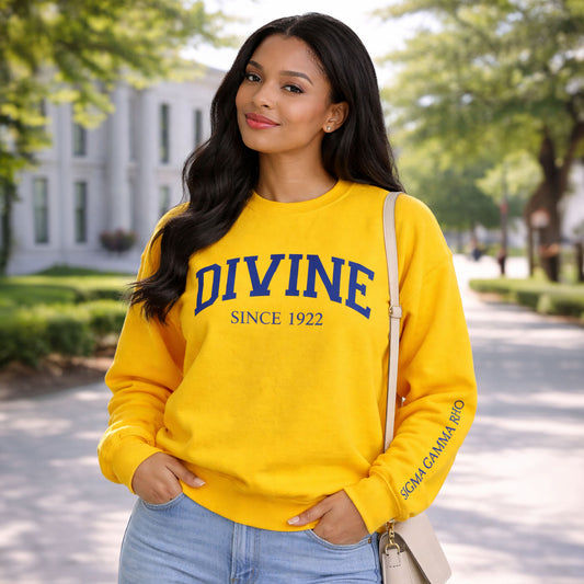 Sigma Gamma Rho Sorority, Incorporated Sweatshirt- Divine and Sorority Name Design