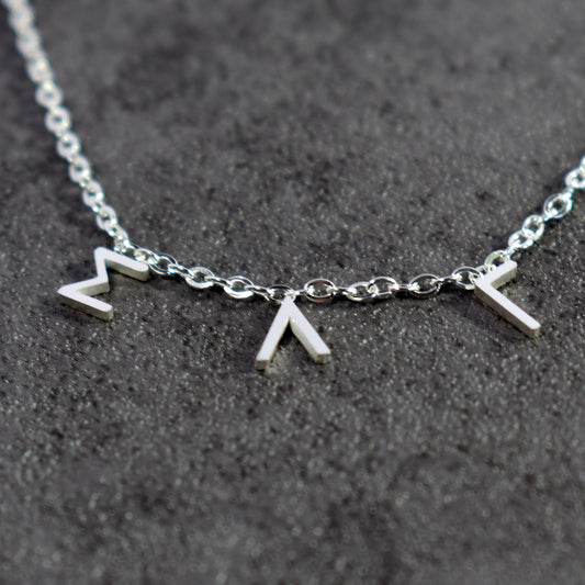 Sigma Lambda Gamma Silver Greek Letters Necklace