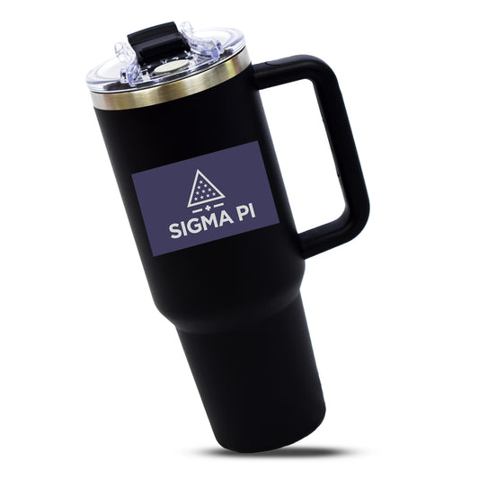 Sigma Pi Fraternity 40oz Stainless Steel Tumbler with Handle