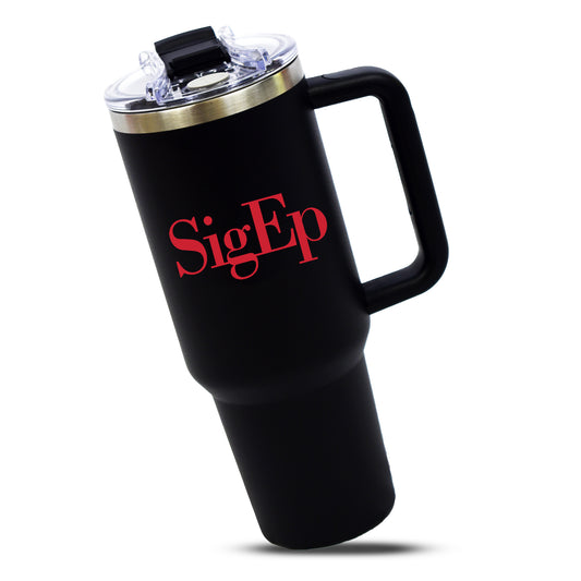 Sigma Phi Epsilon Fraternity 40oz Stainless Steel Tumbler with Handle